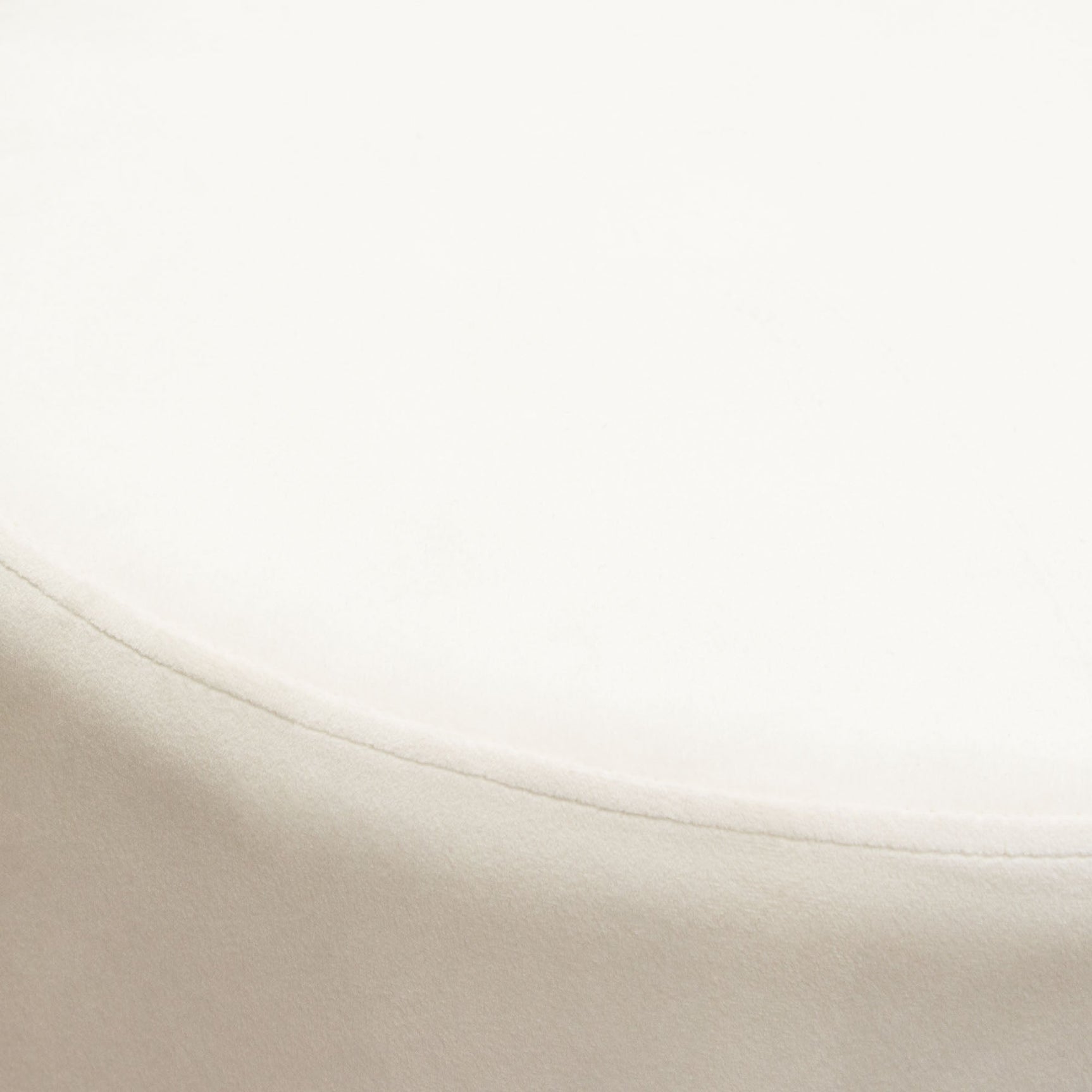 Sorbet Cream Round Accent Ottoman - Ornate Home