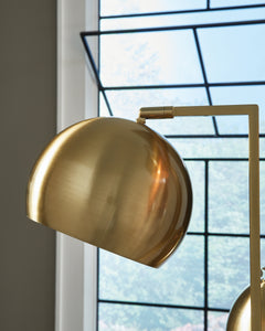 Sorcha Gold/Black Floor Lamp - Ornate Home