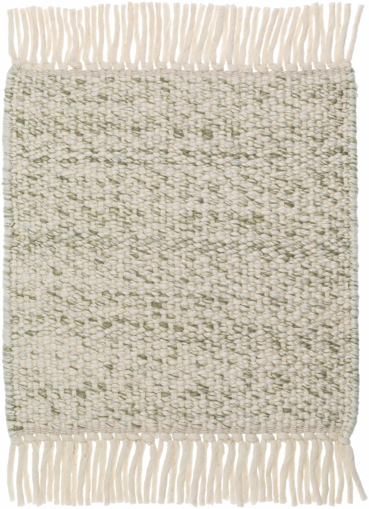 Sorell Sage Textured Weave Cottage Farmhouse Wool Handmade Area Rug - Clearance - Ornate Home