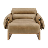 Sorelle Toast Vegan Leather Sling Lounge Chair - Ornate Home