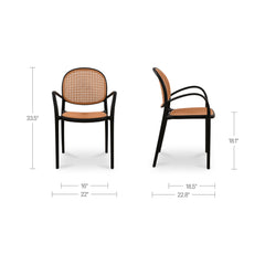 Soren Black Outdoor Dining Chair (Set of 2) - Ornate Home