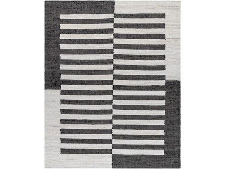 Soren Black&White Jute Area Rug - Ornate Home