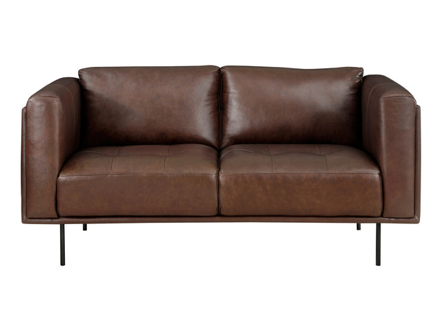 Soren Brown Loveseat - Ornate Home