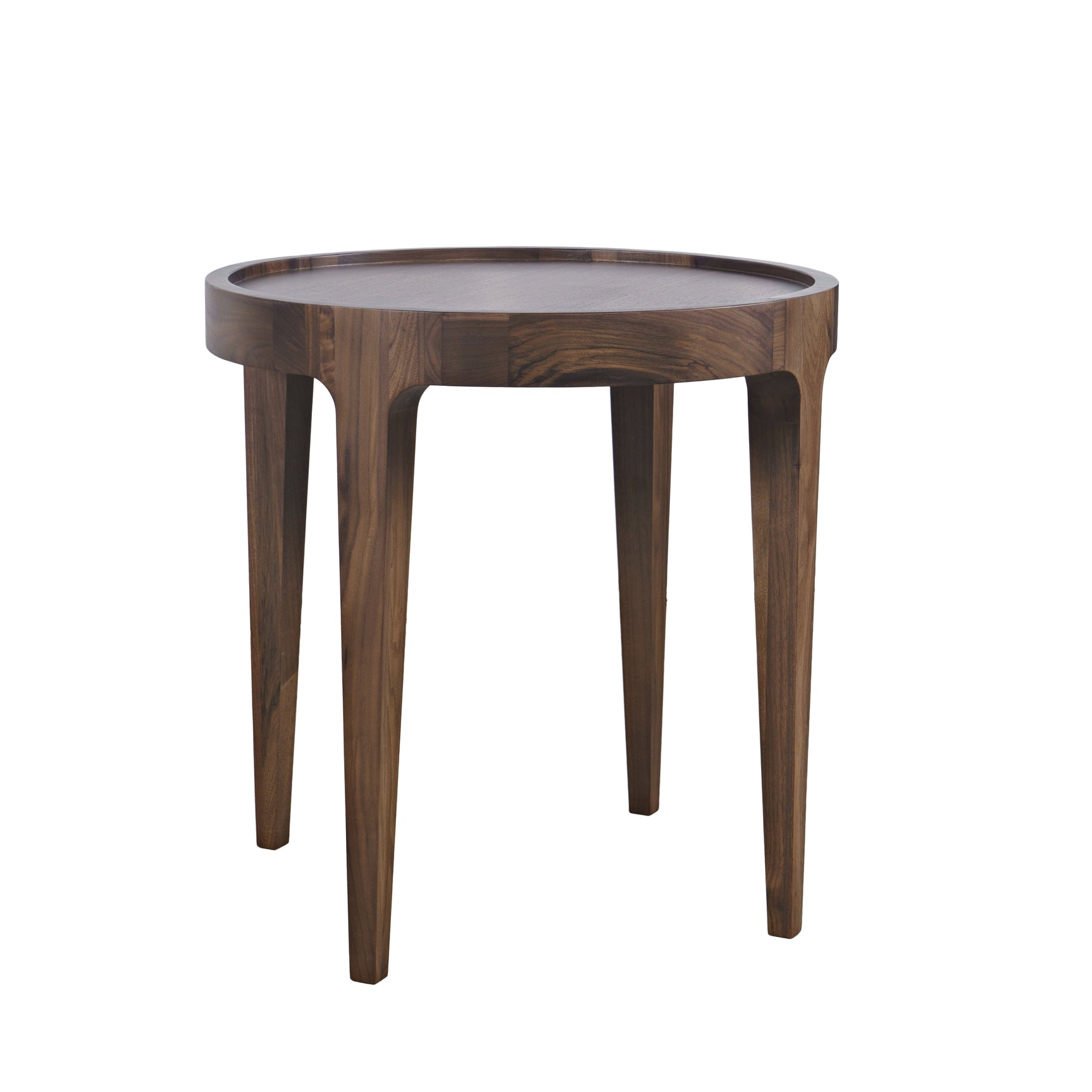 Soren Walnut 22 Round End Table - Ornate Home