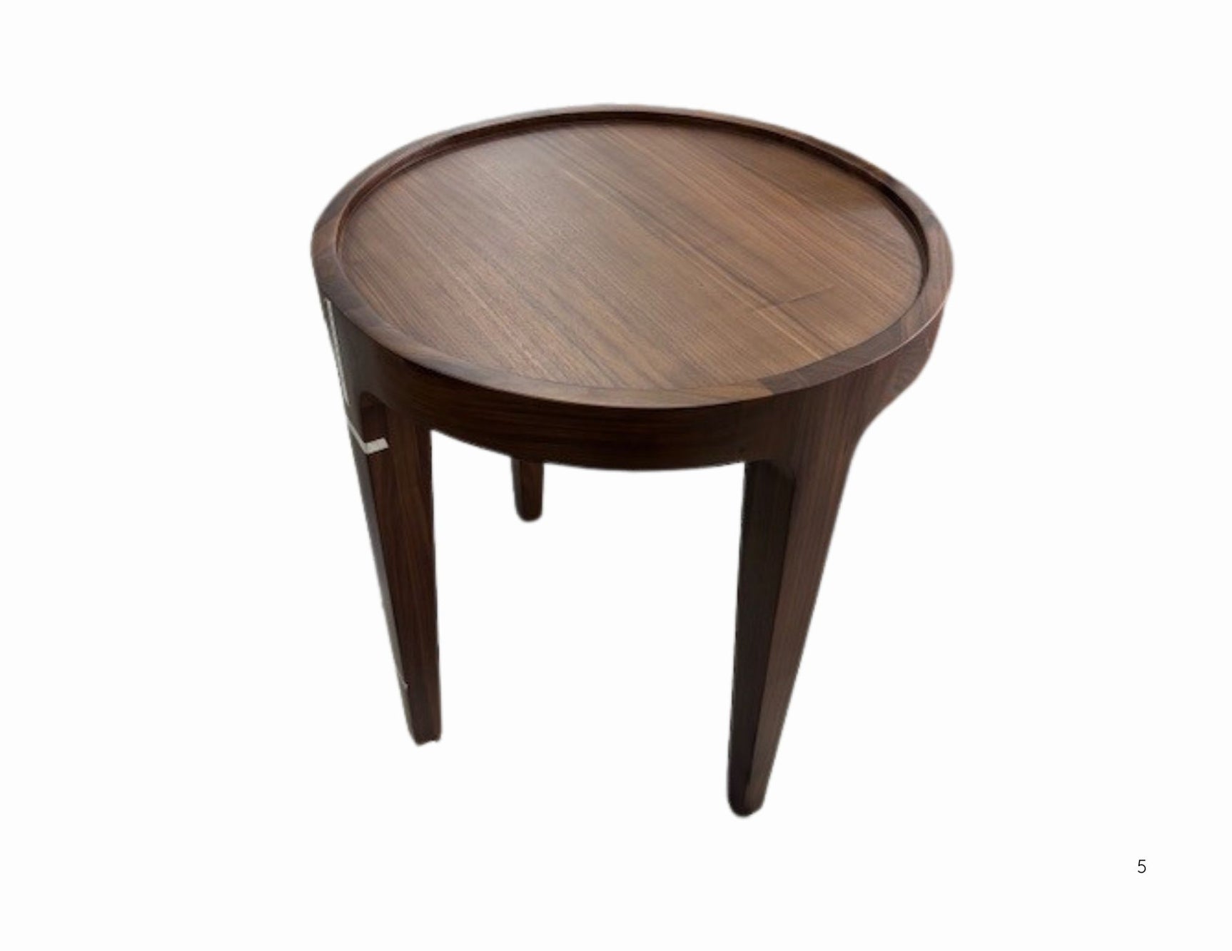 Soren Walnut 22 Round End Table - Ornate Home