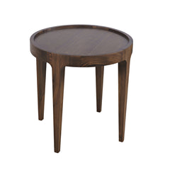 Soren Walnut 22 Round End Table - Ornate Home