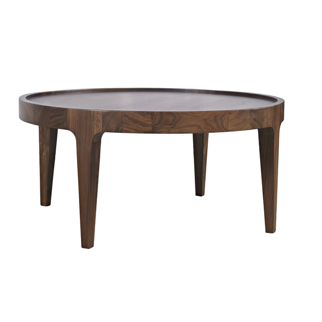 Soren Walnut 32 Round Cocktail Table - Ornate Home