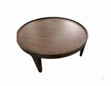 Soren Walnut 32 Round Cocktail Table - Ornate Home