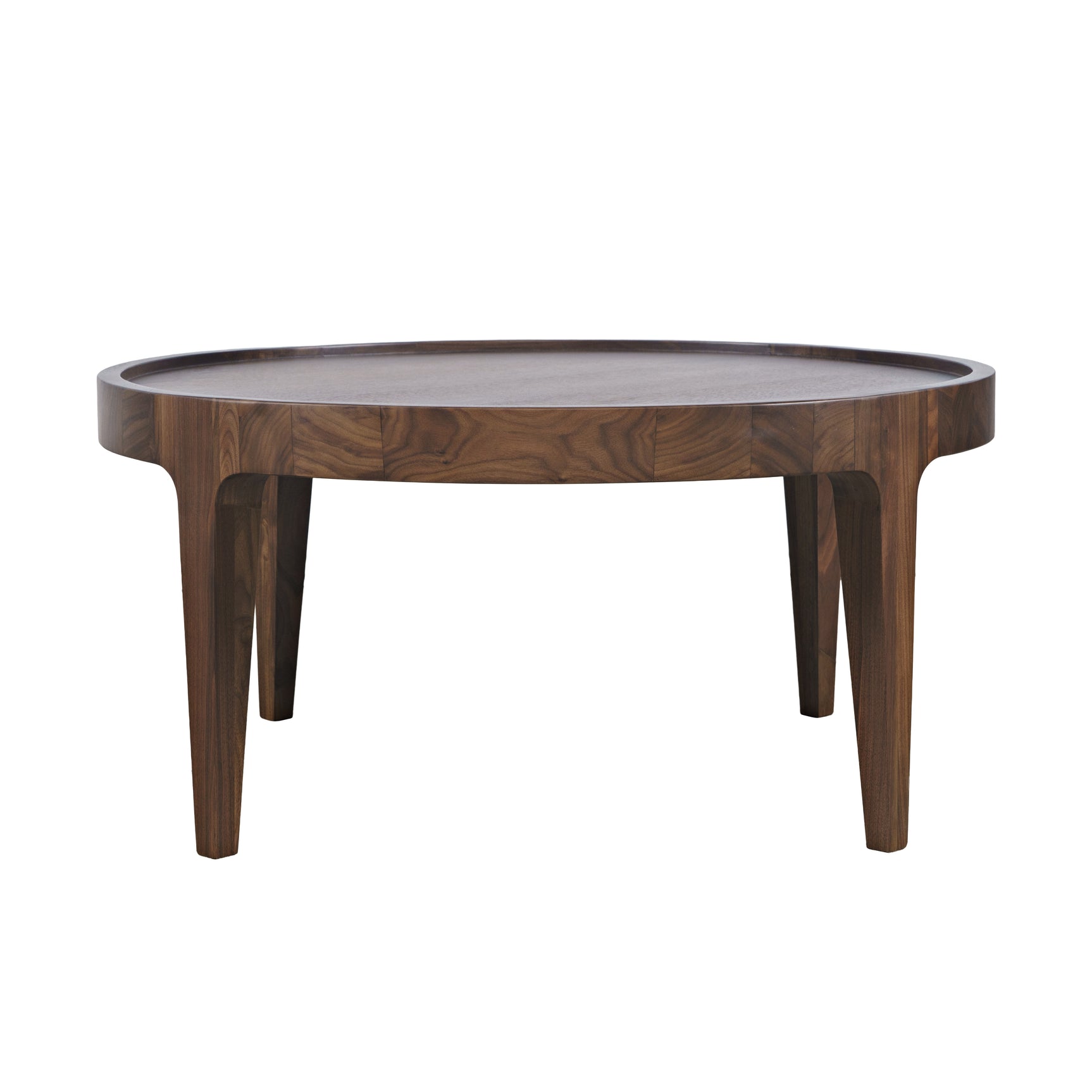 Soren Walnut 32 Round Cocktail Table - Ornate Home