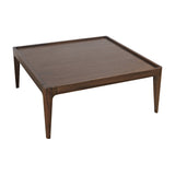 Soren Walnut 36 Square Cocktail Table - Ornate Home
