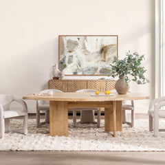 Sorento Saltair Natural 95" Rectangular Dining Table