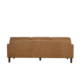Soria Saddle Brown Top-Grain Leather Sofa - Ornate Home