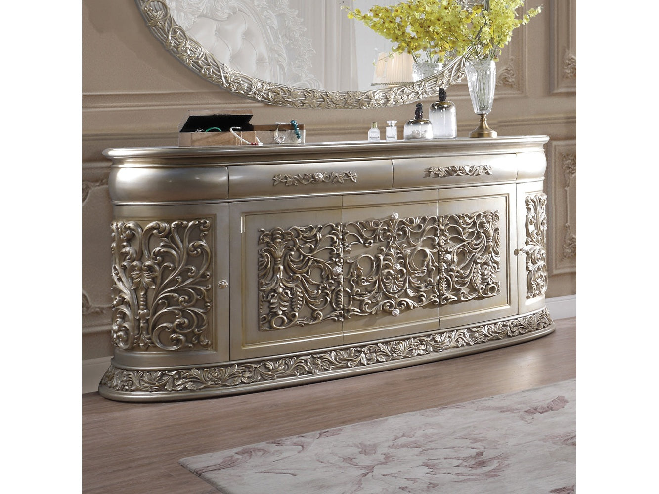 Sorina Antique Gold Dresser - Ornate Home