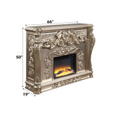 Sorina Antique Silver Fireplace - Ornate Home