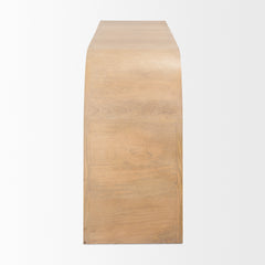 Sorina Light Brown Reverse Fluted Wood Sideboard - Ornate Home