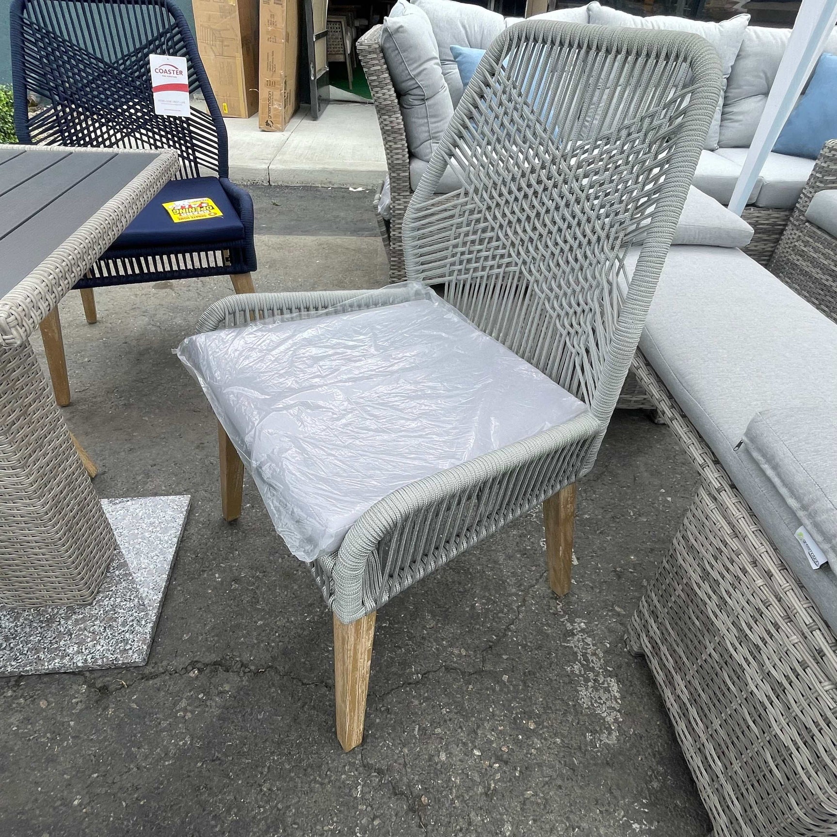 Sorrel Woven Back Outdoor Dining Chairs (Set of 2) - Ornate Home