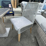 Sorrel Woven Back Outdoor Dining Chairs (Set of 2) - Ornate Home