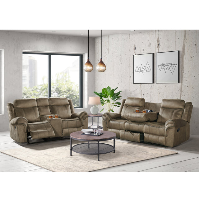 Sorrento Brown 2-Piece Living Room Set - Ornate Home