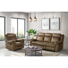 Sorrento Brown 3-Piece Living Room Set - Ornate Home