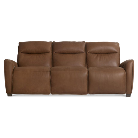 Sorrento Brown Leather Power Motion Sofa - Ornate Home