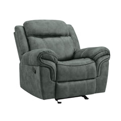 Sorrento Charcoal Glider Recliner - Ornate Home