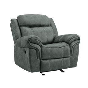 Sorrento Charcoal Glider Recliner - Ornate Home