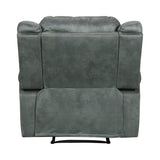 Sorrento Charcoal Glider Recliner - Ornate Home