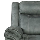 Sorrento Charcoal Glider Recliner - Ornate Home