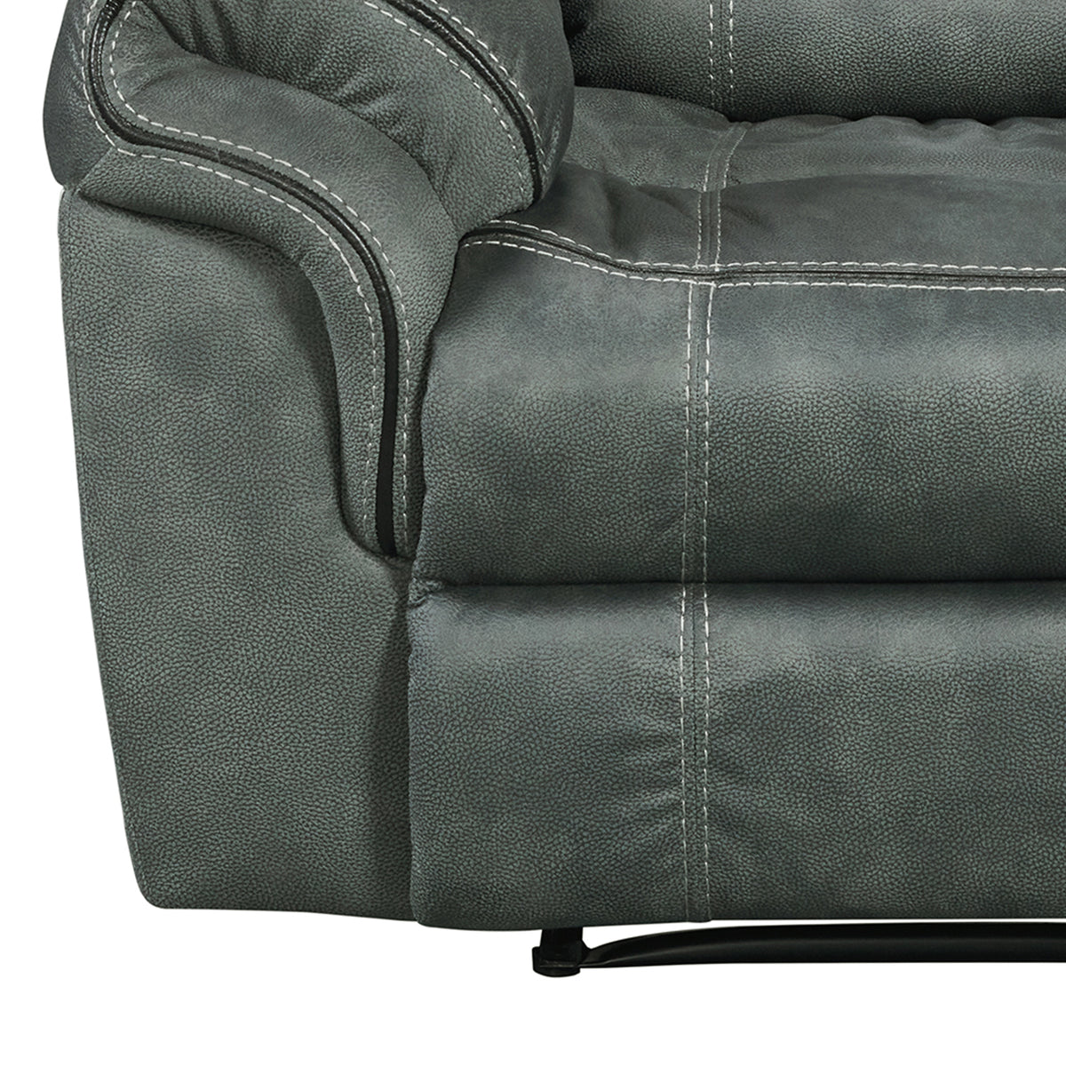 Sorrento Charcoal Glider Recliner - Ornate Home