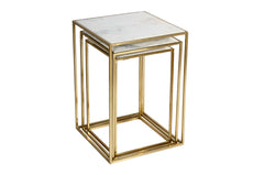 Sorrento White Nesting Table (Set of 3) - Ornate Home