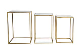 Sorrento White Nesting Table (Set of 3) - Ornate Home