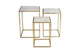 Sorrento White Nesting Table (Set of 3) - Ornate Home
