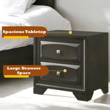 Soteris Antique Gray Nightstand - Ornate Home