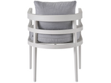 Sout Beach Canvas Granite/Chalk Aluminum Dining Chair - Ornate Home