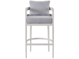 South Beach Canvas Granite/Chalk Aluminum Bar Chair - Ornate Home