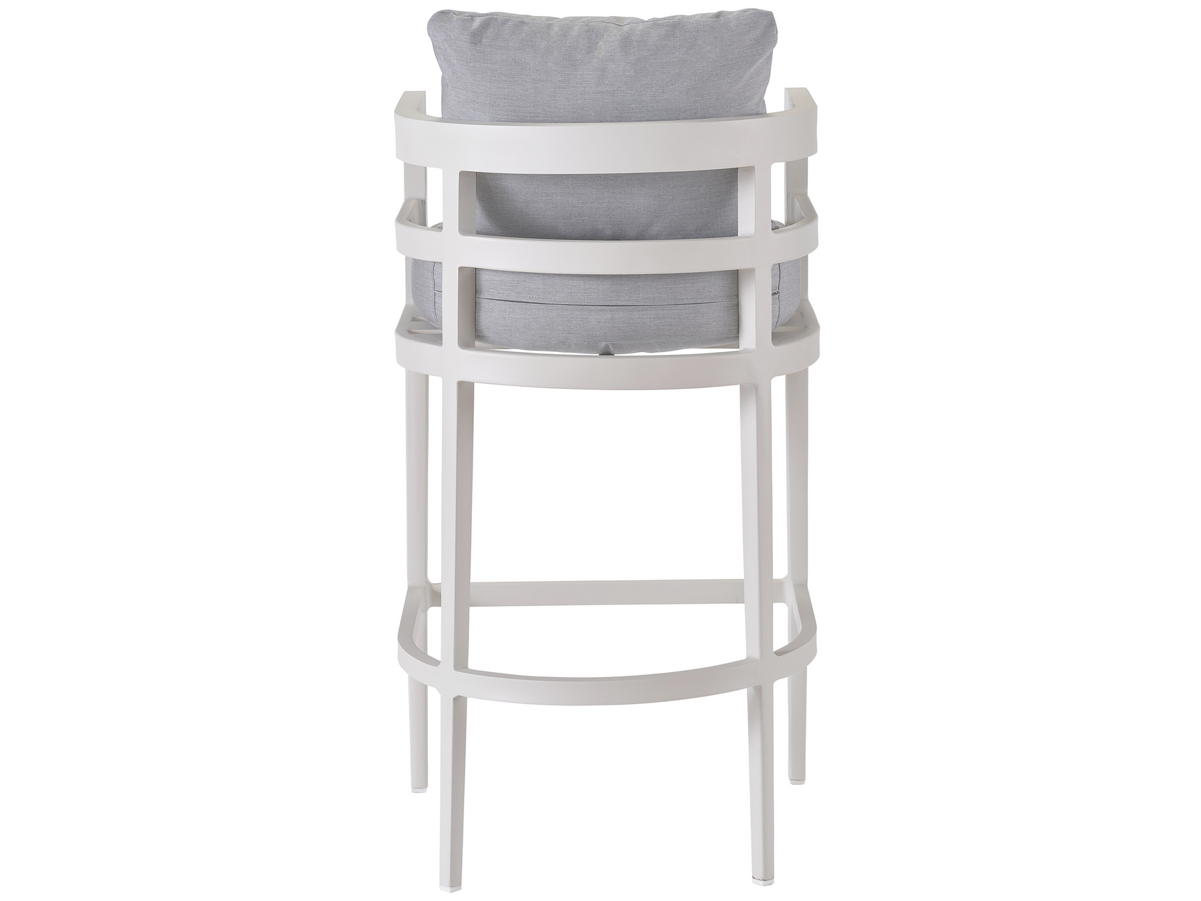 South Beach Canvas Granite/Chalk Aluminum Bar Chair - Ornate Home