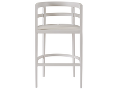 South Beach Canvas Granite/Chalk Aluminum Bar Chair - Ornate Home