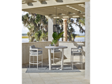 South Beach Chalk Aluminum Bar Table - Ornate Home