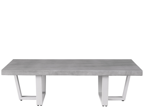 South Beach Chalk Aluminum Cocktail Table - Ornate Home