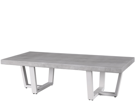 South Beach Chalk Aluminum Cocktail Table - Ornate Home