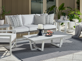 South Beach Chalk Aluminum Cocktail Table - Ornate Home