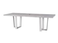 South Beach Chalk Aluminum Dining Table - Ornate Home