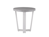 South Beach Chalk Aluminum/White Patio Table - Ornate Home
