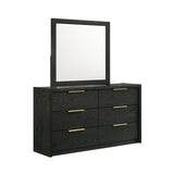 South Bend Black 5-Piece King Bedroom Set - Ornate Home
