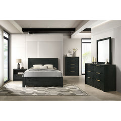 South Bend Black 5-Piece Queen Bedroom Set - Ornate Home
