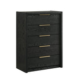 South Bend Black 5-Piece Queen Bedroom Set - Ornate Home