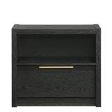 South Bend Black Nightstand with USB - Ornate Home