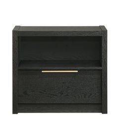 South Bend Black Nightstand with USB - Ornate Home