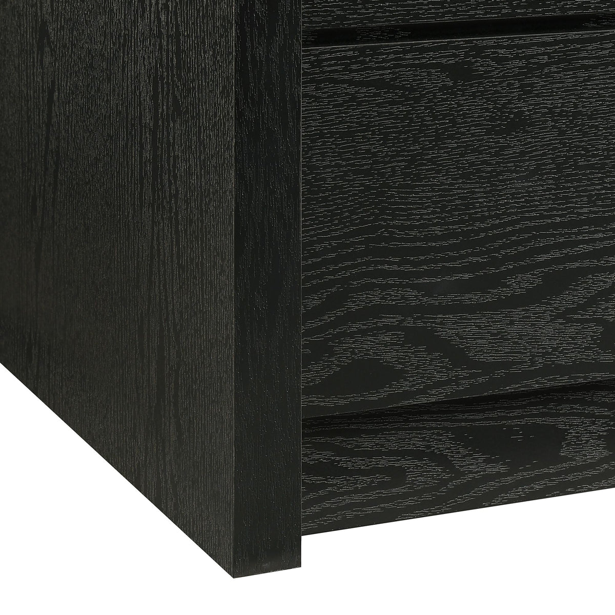 South Bend Black Nightstand with USB - Ornate Home