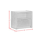 South Bend Black Nightstand with USB - Ornate Home